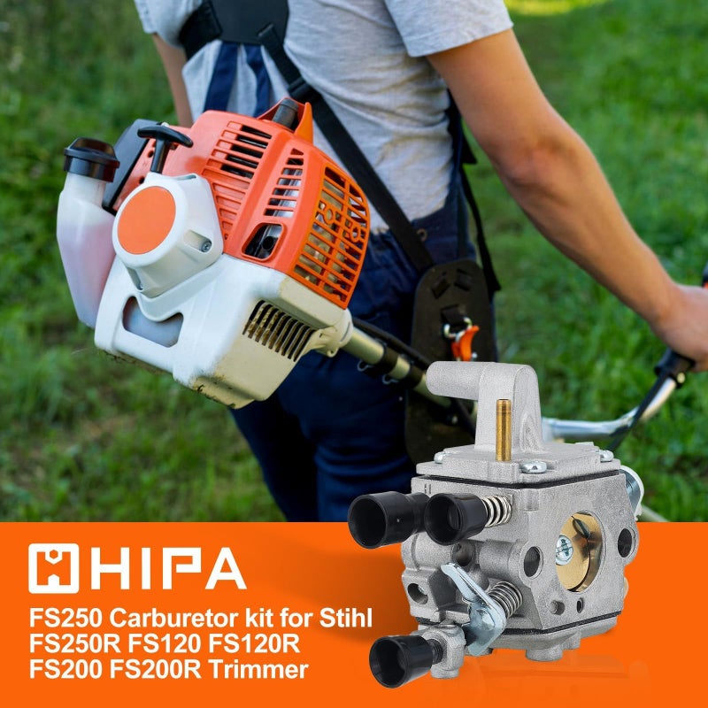 Hipa FS250 Carburetor for STHIL FS120 FS 250 FS200 FS350 String Trimmer Brushcutter BT120C BT121 Auger Replace 4134 120 0652 C1Q-S161B - Image 2